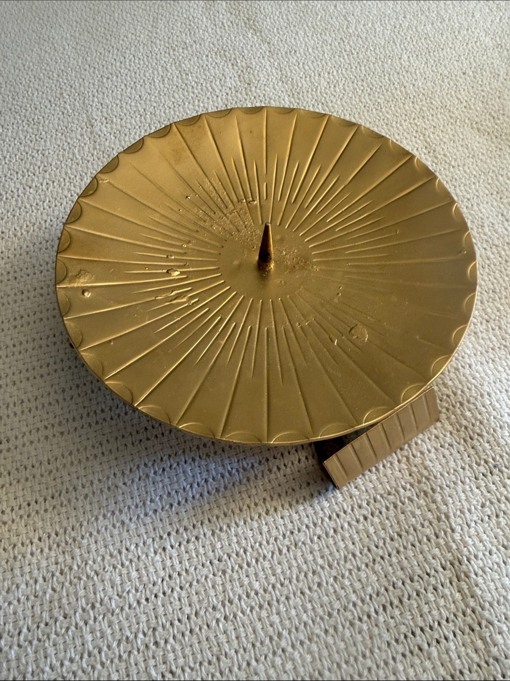 Gold Sunburst Decorative candle Stand